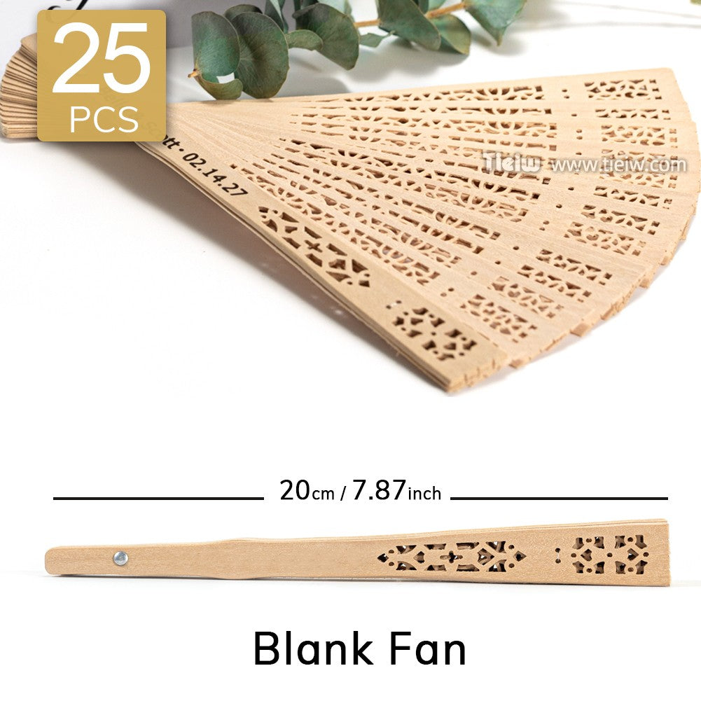 Custom Wedding Fans-Hand Fan For Bridal Shower Beach And Summer Wedding Favors-Personalized Rustic And Elegant Wooden Fan