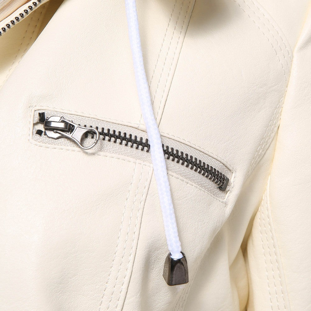 Faux Leather Jacket Women 2025 Basic Jacket Coat Female Winter Motorcycle Jacket PU Leather Zipper Hoodies Outerwear chaqueta