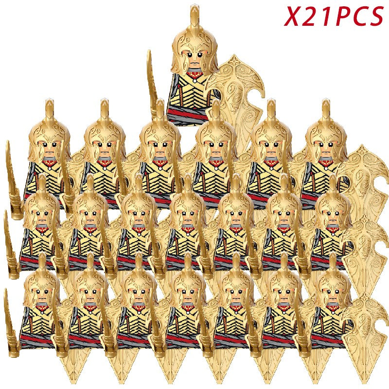 Lord of the Rings Elfos Orcs Exército Anões Rohan Mini Bonecos de Ação Blocos de Montar Brinquedos para Crianças Presente de Aniversário