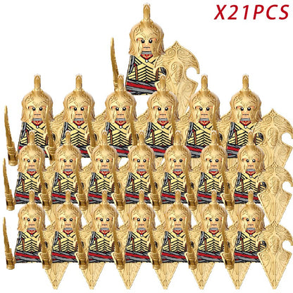 Lord of the Rings Elfos Orcs Exército Anões Rohan Mini Bonecos de Ação Blocos de Montar Brinquedos para Crianças Presente de Aniversário