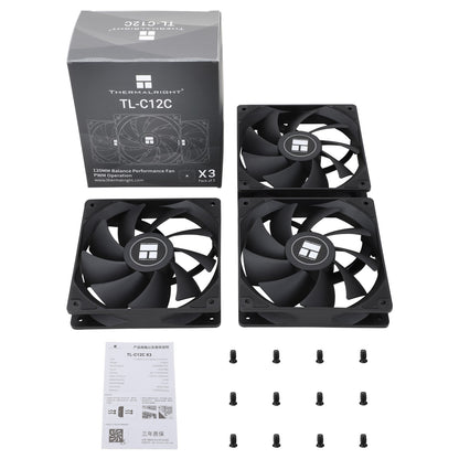 Thermalright TL-C12C PC Cooling Fan 120mm 5V 3PIN ARGB Computer Case Fan 4pin PWM 1550RPM Adjustable Speed 12cm CPU Cooler Fan