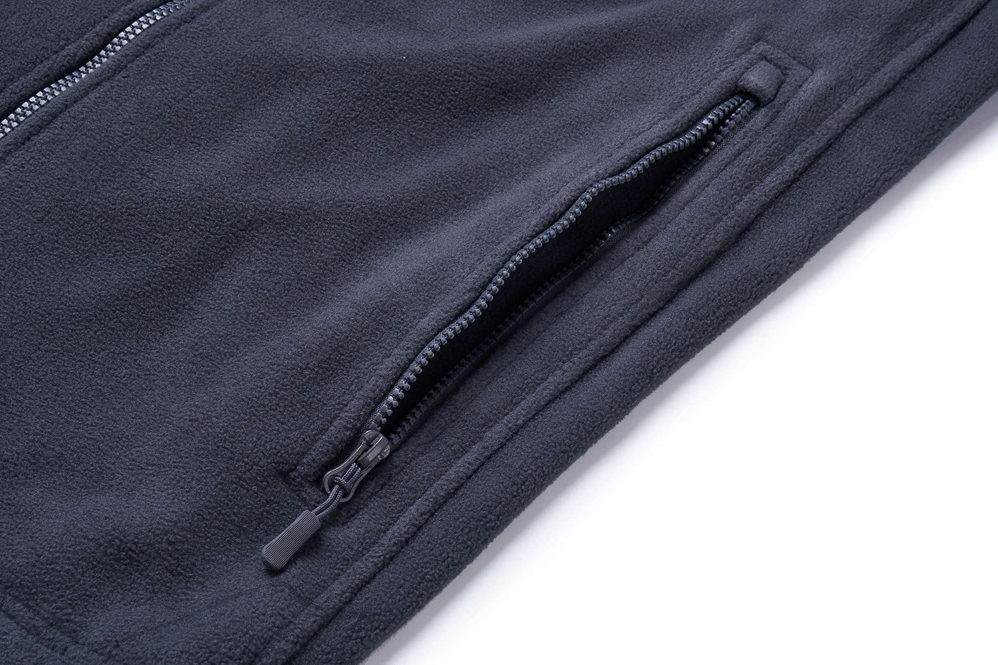 TACVASEN Spring Winter Fleece Jacket With Hoodie Mens Hooded Fleece Jacket Full-Zip Up Outdoor Windproof Hooded Warm Work Coat