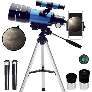Telescópio Astronômico Profissional 150X Zoom HD para Estrelas e Lua Binóculos de Longo Alcance Potente Monocular com Visão Noturna