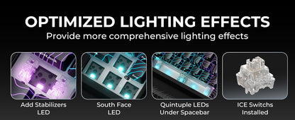 Teclado Mecânico XVX M67 JadeStone com Teclas IMD-Tech Hot Swappable Design Gasket Teclado com Retroiluminação RGB Personalizada Tri-Modo