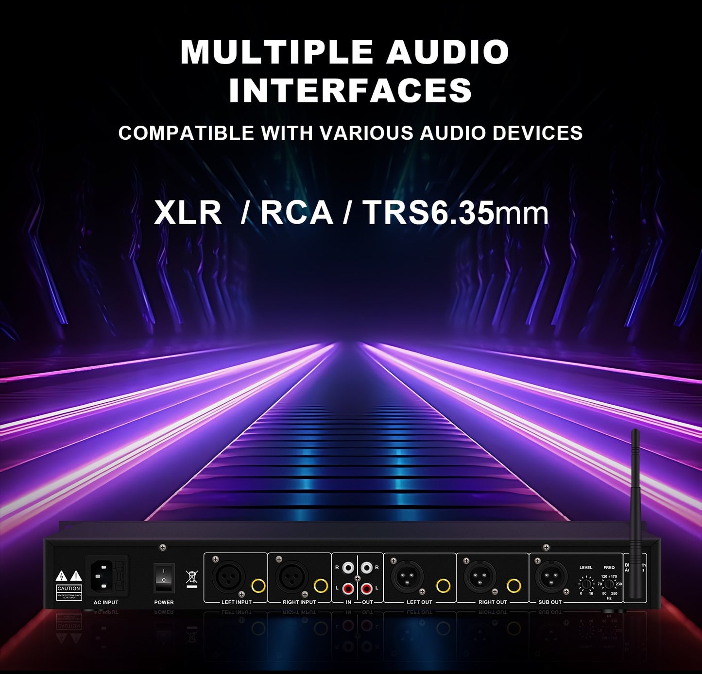 EQ31SUB Digital Equalizer 31 Stage Tuner Professional Stage Performance Noise Reduction Audio Processing