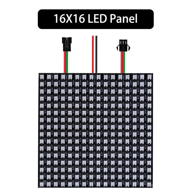 1~5Pcs WS2812B 8x8 16x16 RGB LED Digital Flexible Individually Addressable Panel Screen WS2812 8x32 Smart Pixel Module Matrix 5V