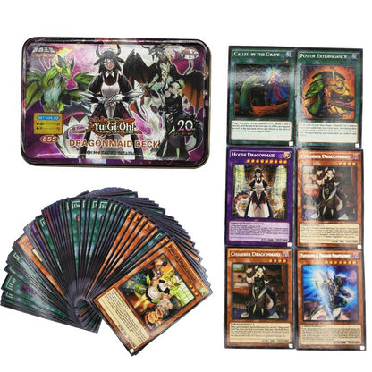Yu Gi Oh Cards PACK DE DEUS EGÍPCIO Deck de Cartas Inglês TCG Holográfico Dourado Dragão Branco Jogo de Duelo Coleção de Cartas com Caixa de Lata