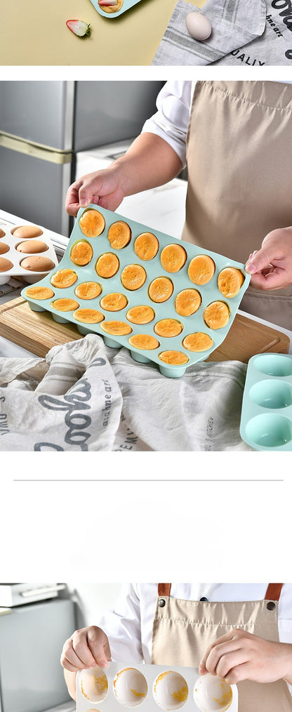 12/24 Holes Silicone Baking Mold for Baking 3D Bakeware Chocolate Round Sphere Mold Cupcake Pan Cake DIY Muffin Kitchen Tools