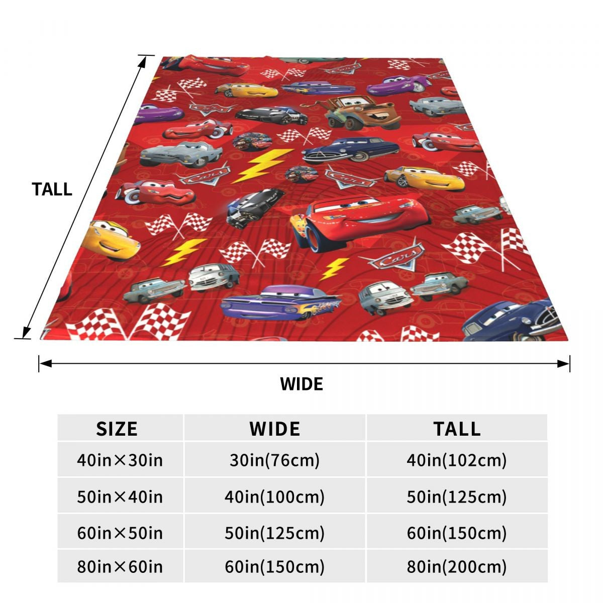 Cars Lightning McQueen 95 Flannel Blanket Life Is A Highway Super Warm Throw Blanket for Couch Bed Picnic Bedspread Sofa Bed