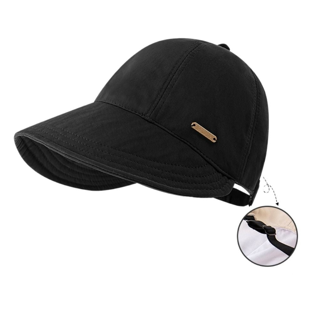 Foldable Wide Brim Sun Hat Drawstring Adjustable Caps for Men Women Beach Hats Summer Quick-drying Visors Fisherman Cap