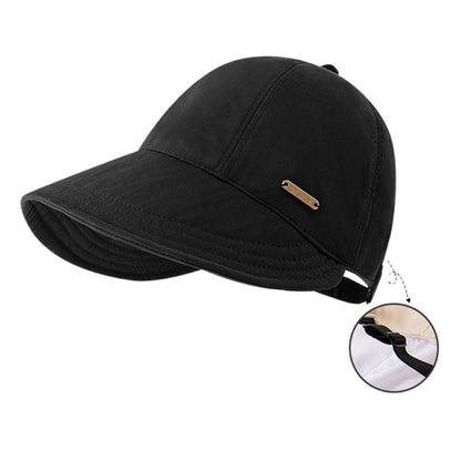 Foldable Wide Brim Sun Hat Drawstring Adjustable Caps for Men Women Beach Hats Summer Quick-drying Visors Fisherman Cap