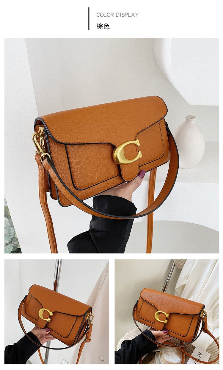 Hot selling retro fashion handbag with versatile temperament and trendy single shoulder crossbody bag for women