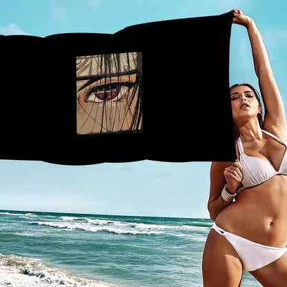 N-Naruto A-Akatsuki Anime Beach Swimming Towel Soft Absorbent Washcloth Children's Gifts for Kids Travel Camping Gym