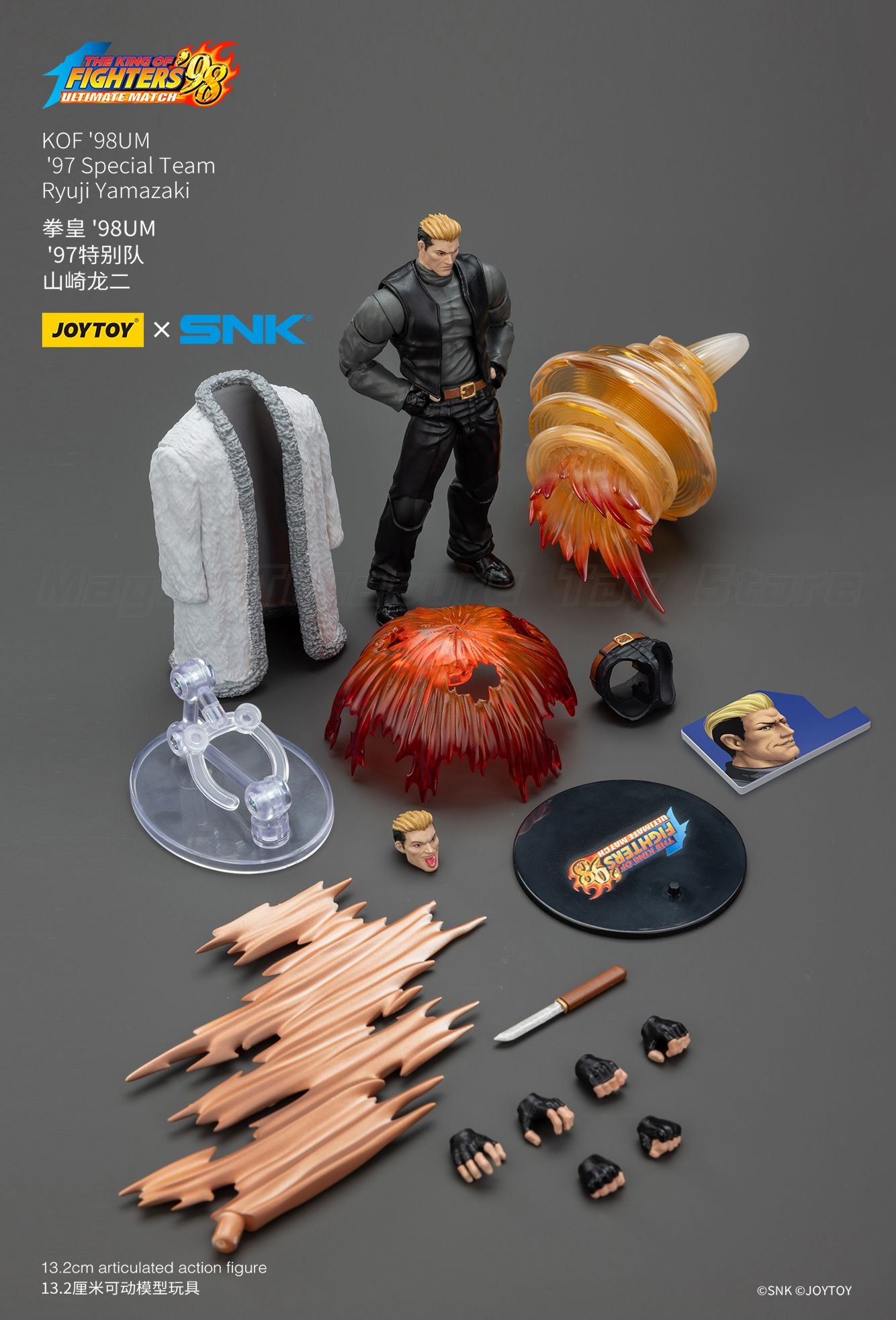 ?Pré-venda?Boneco de Ação Original JOYTOY 1/18 SNK KOF '98UM '97 Special Team Ryuji Yamazaki Presente Brinquedo
