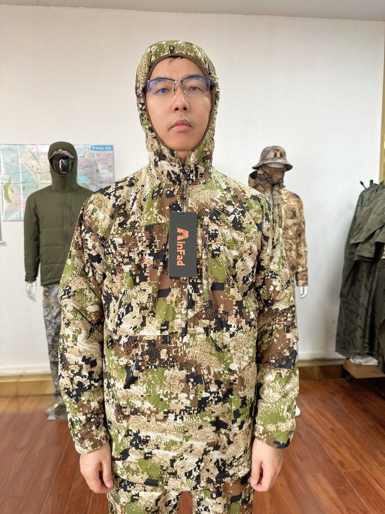 Moletom de alta qualidade para atividades ao ar livre, pesca e caça, camuflado, com forro de lã, jaqueta para primavera e outono.