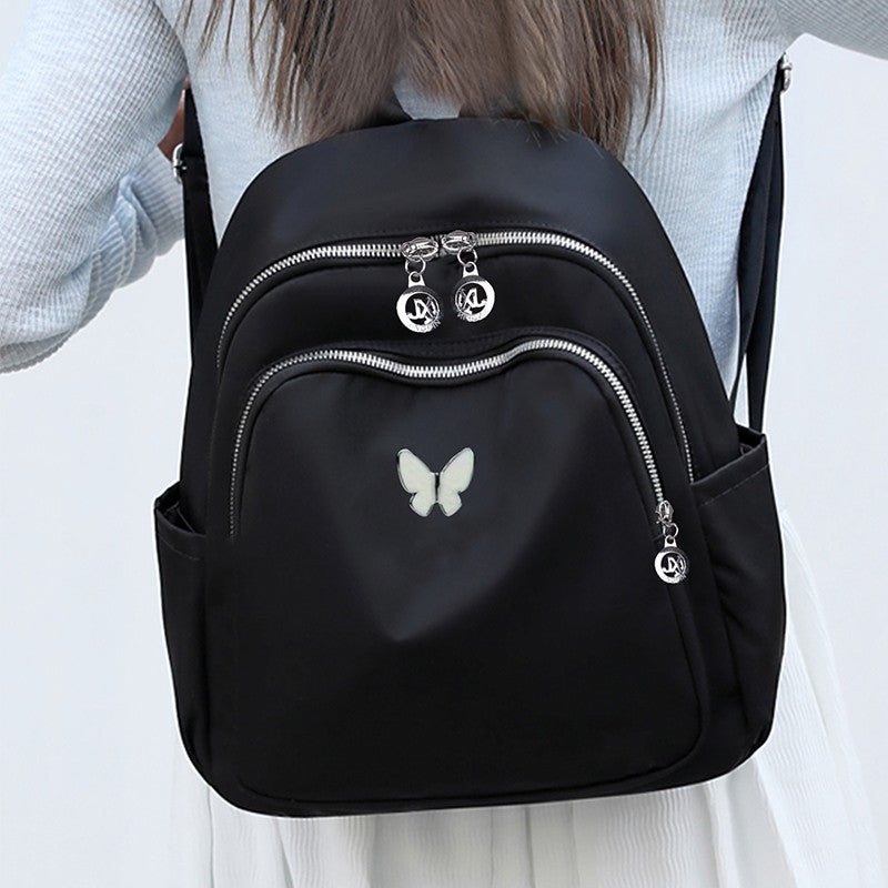 Mochila de ombro duplo – casual estilo coreano em lona de tecido Oxford masculina e feminina, moderna, leve e versátil