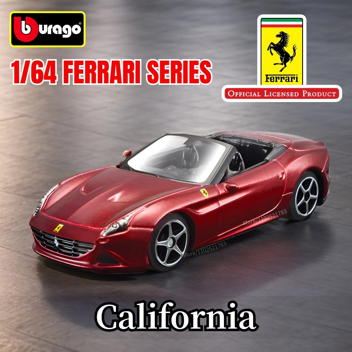 Bburago 1:64 Ferrari Enzo Réplica Carro Modelo Escala F40 F50 458 488 296 Diecast Miniatura de Tráfego Arte Figura Brinquedo Menino Criança