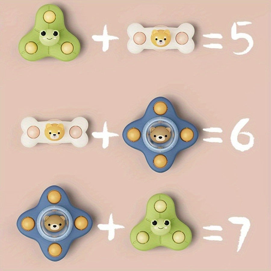 Baby Toys Suction Cup Spinner for Toddlers Montessori Spinner Sensory Toys, Montessori Fine Motor Skill Toys for Infant Toy Gift