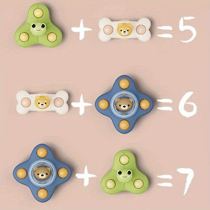 Baby Toys Suction Cup Spinner for Toddlers Montessori Spinner Sensory Toys, Montessori Fine Motor Skill Toys for Infant Toy Gift