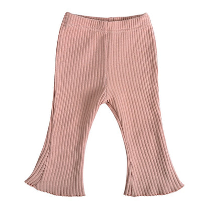 Toddler Trousers Summer 0-3 Year Slim Pants Newborn Stretch Trousers Solid Color Infant Clothing for Kids Baby Boys Girl Clothes