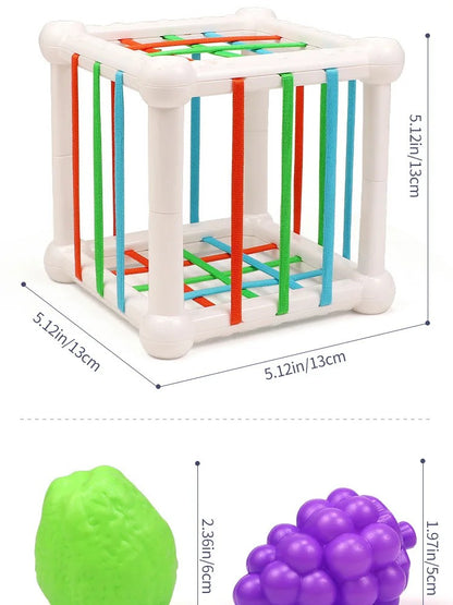 7Pcs Kids Educational Cube Shape Matching Stacking Learning Toys Educational Play Games Baby Toys