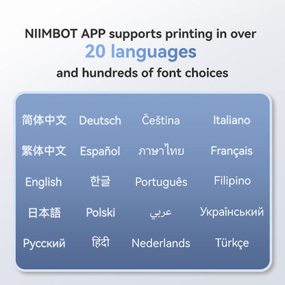 NIIMBOT B1 Portable Thermal Printer With Tapes 2 Inch Adhesive Label Printer Mini Bluetooth Sticker Maker Support Smartphones PC