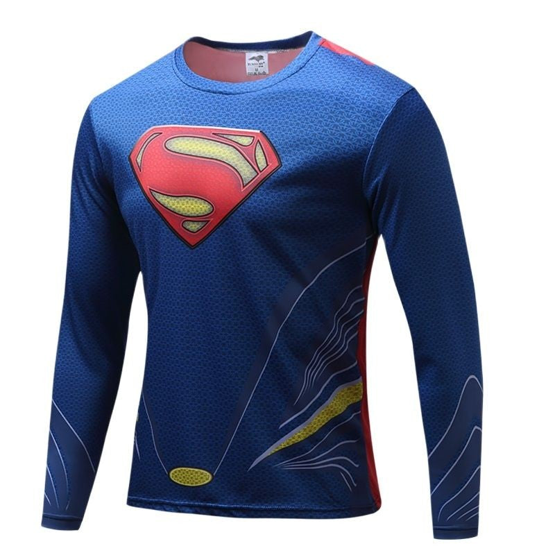 Funny 3D Spider Print Men's Long Sleeve T-shirt Outdoor Fitness Sports Tops Casual O-neck Loose Pullover Fashion Trend Clothing