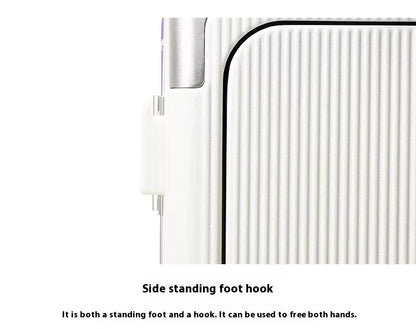 Front Opening Luggage High Quality PC Aluminium Frame Suitcase Wide Handle Carry on Travel Luggage With Laptop USB Charger Port