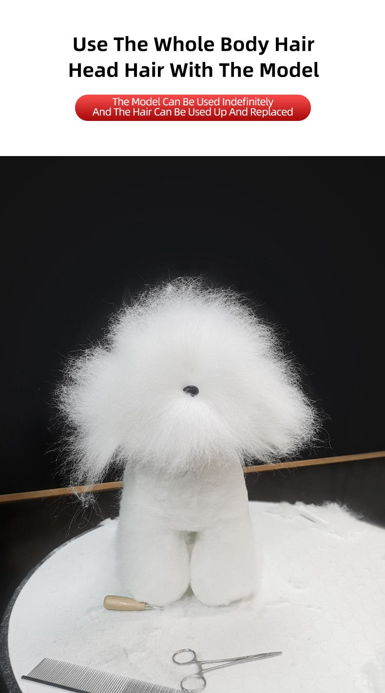 Modelo profissional de cachorro para prática de tosa, esqueleto padrão de cachorro, modelo de simulador de tosa para pets