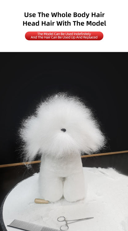 Modelo profissional de cachorro para prática de tosa, esqueleto padrão de cachorro, modelo de simulador de tosa para pets