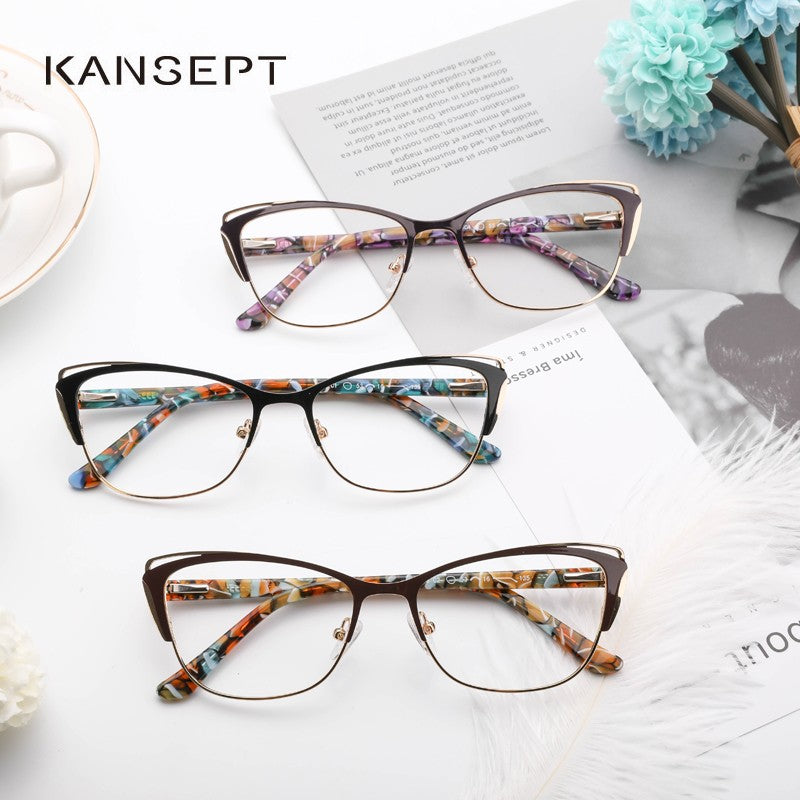 KANSEPT Reading Glasses Woman Transparent Eyepieces Eye-glasses -2 Luxury Mens Lenses to Read Woman's Eyeglasses Women Lens Men