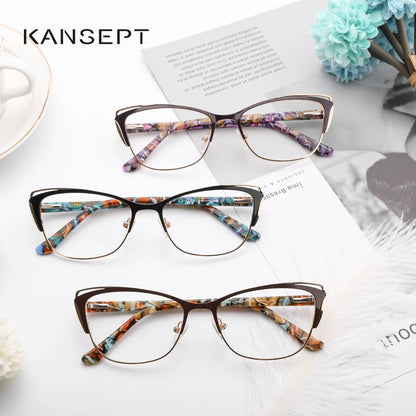 KANSEPT Reading Glasses Woman Transparent Eyepieces Eye-glasses -2 Luxury Mens Lenses to Read Woman's Eyeglasses Women Lens Men