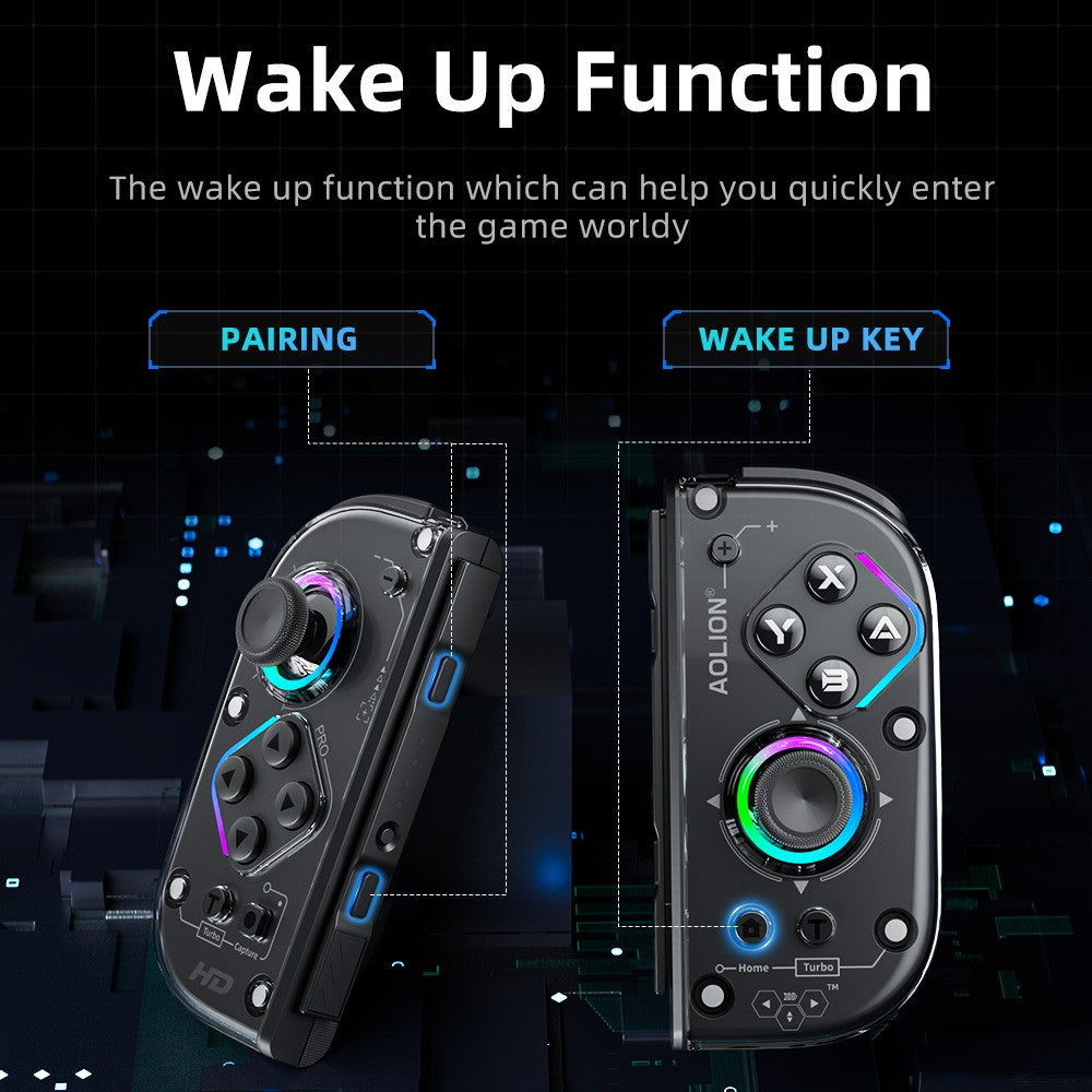 AOLION J20 Hall Joy-con Gamepad for NS2/Switch OLED/Switch NFC HD Shake Lite Left and Right Split Game Controller