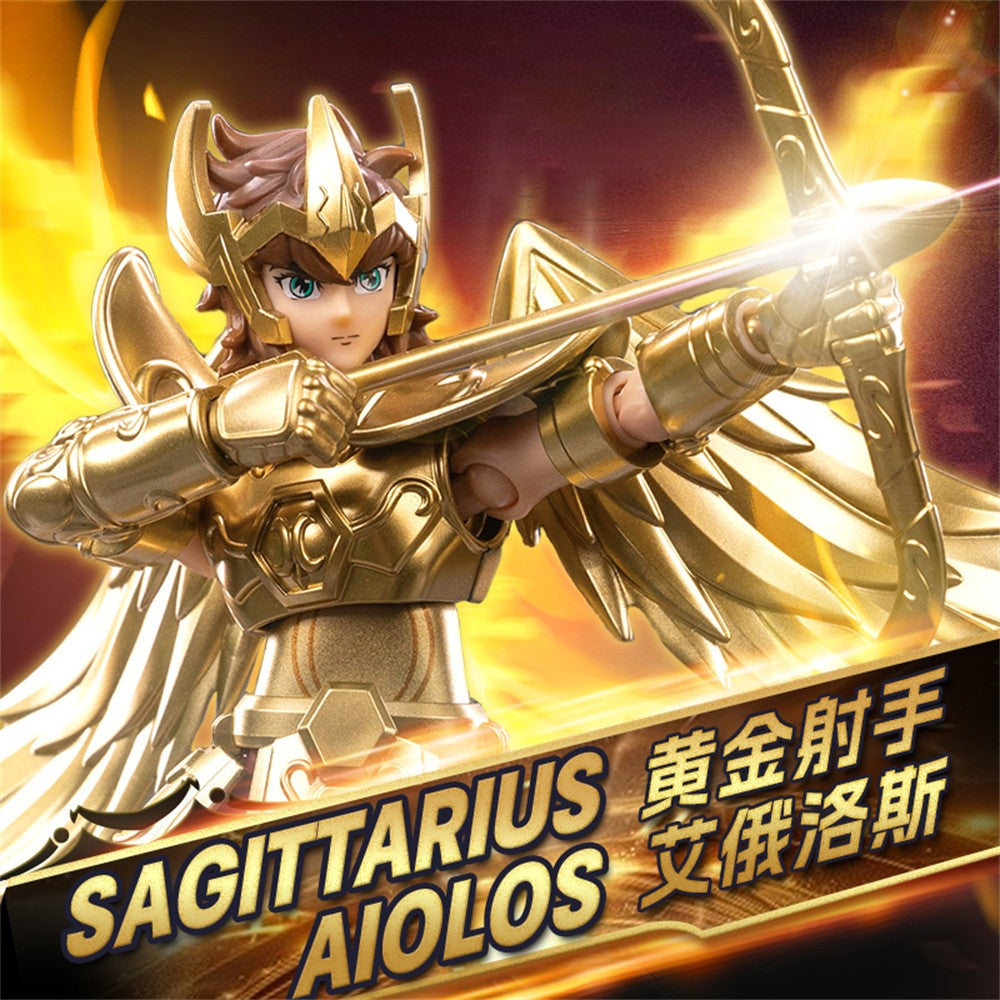Blokees Gold Saint Boneco de Ação DIY Brinquedos de Montar Seiya Shiryu Hyoga Dohko Camus Shina Coleção de Blocos de Montar