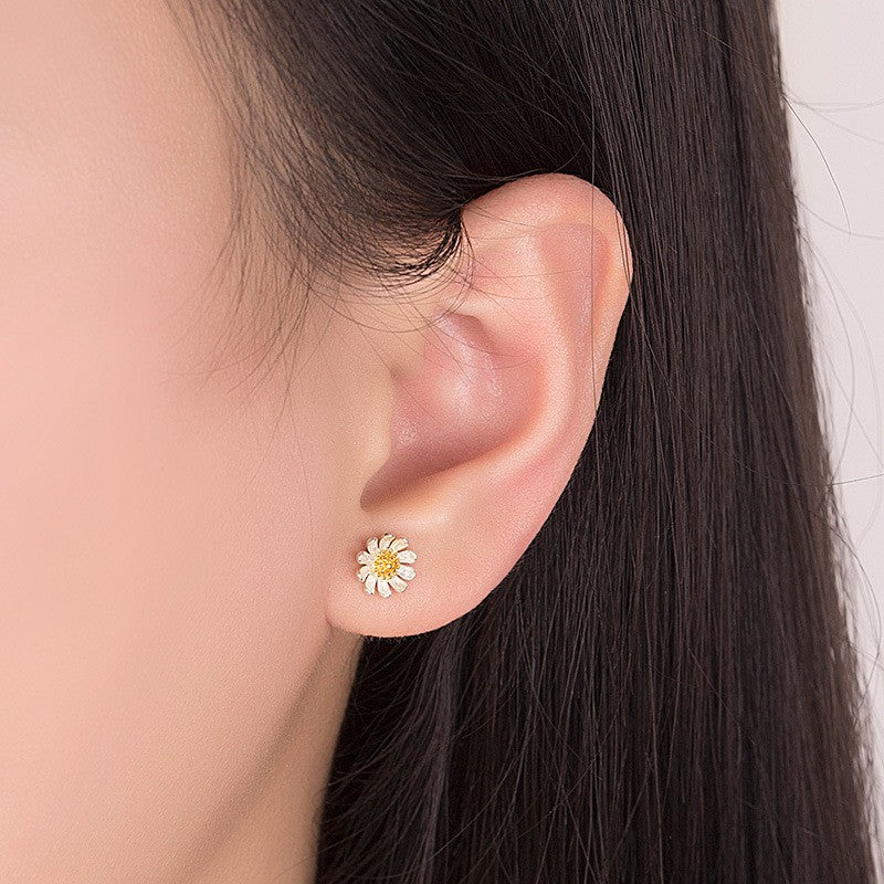 Brincos agulha em prata esterlina 925, moda, joia de alta qualidade, zircônia de cristal com fileira dupla, redondos, modelo H009