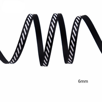 Diagonal Striped Thread Ribbon, 10 Yards Carnival Gift Box Packaging Ribbon for Holiday Scene Christmas Decoration