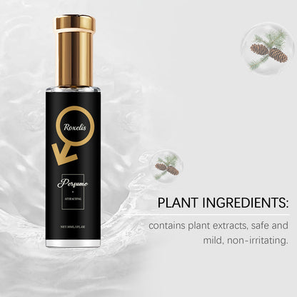 Roxelis 30ml Men Pheromone Perfume Cedar Fragrance Glamour Gentlemen Lasting Dating Romantic Scent Fresh Body Flirting Perfume