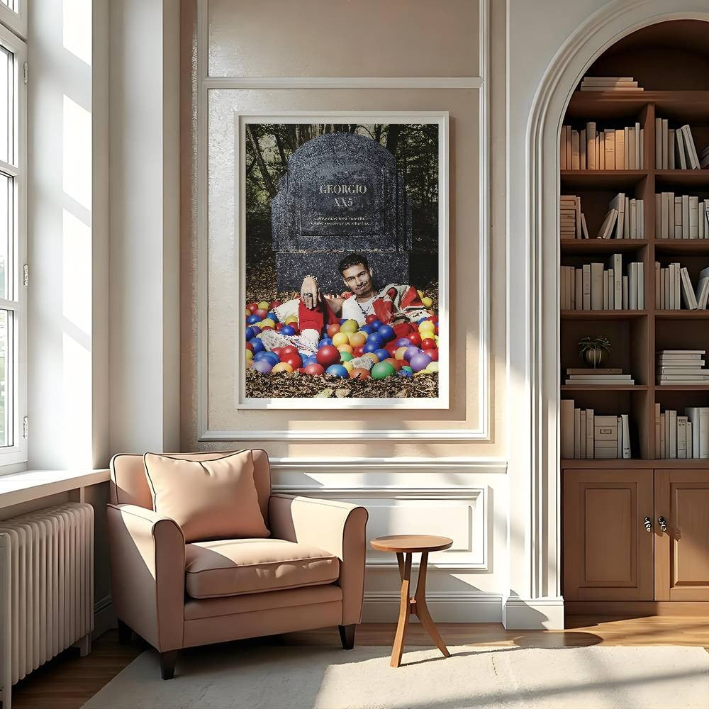 Rapper G-Georgio Poster Gallery Prints Self Adhesive Home Decor Decoration Wall Decals Living Room Sticker