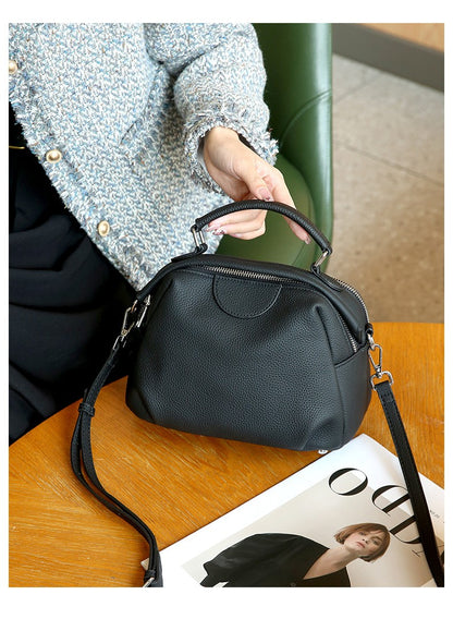 Genuine Leather Women's Bag 2026 New Luxury Designer Handbags Women High Quality Cowhide Shoulder Bag Versatile Crossbody Bags