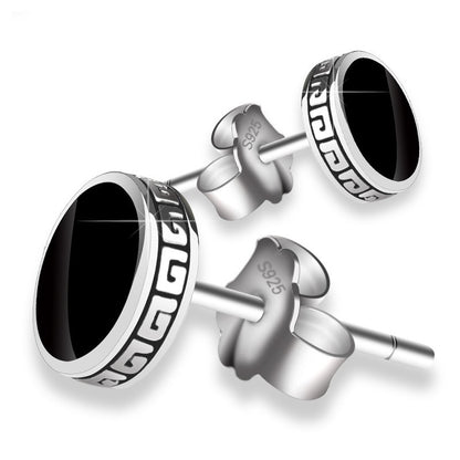 Andara Personalized 925 Silver Earrings Men'S Single Earrings Street Punk Hip-Hop Jewelry