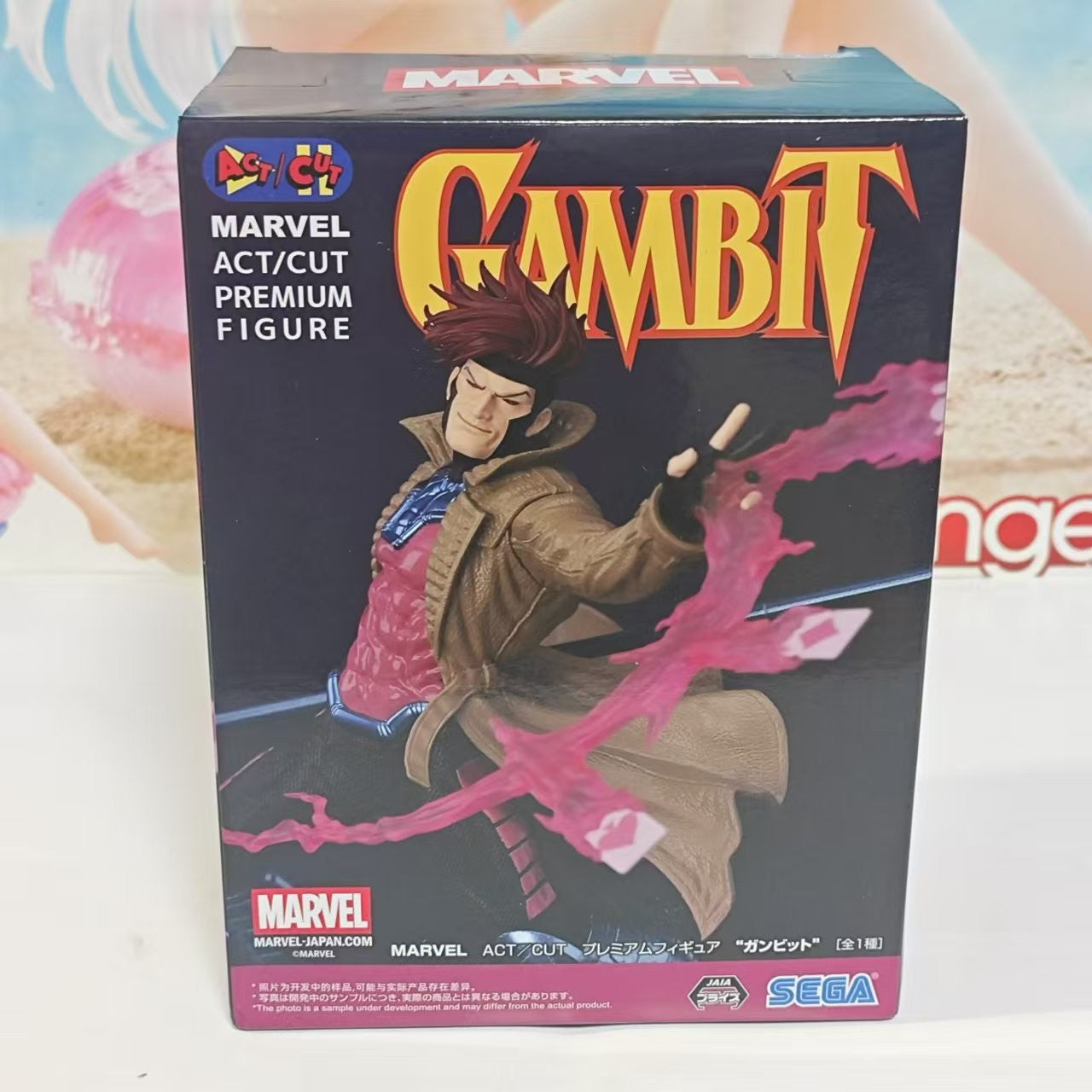 ORIGINAL SEGA ACT CUT X-Men Gambit Remy Etienne LeBeau Série Coleção Boneco Anime Modelo Action Figure Brinquedos Figuarts