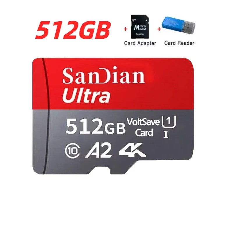 Cartão SD Original 2TB Cartão de Memória de Grande Capacidade 128GB/256GB Mini Cartão TF 512GB Cartão Flash de Alta Velocidade para PC/Desktops/Mac/Câmeras