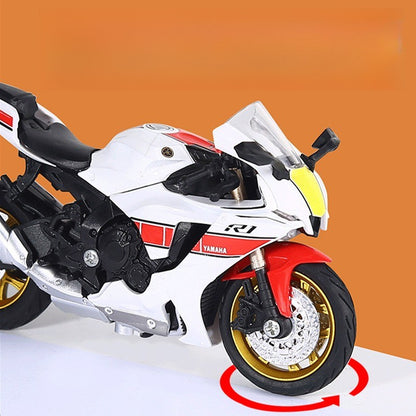 1:18 CBR1000RR R1 GSX1000 Hayabusa Simulação Liga Modelo de Moto Coleção Autorização Genuína Miniatura de Moto de Brinquedo