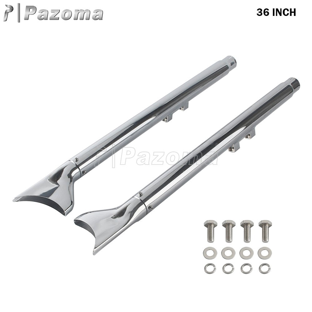 For Harley Softail Breakout Standard Slim Deluxe 2007-17 Motorcycle 33/36/39/42" Fishtail Exhausts Slip On Exhaust Pipe Muffler