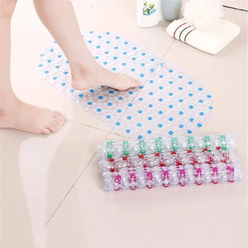 1PC Anti-slip shower pad with suction cup Massage Mat anti-fall children's foot pad PVC bathroom floor mat Bathroom accessories