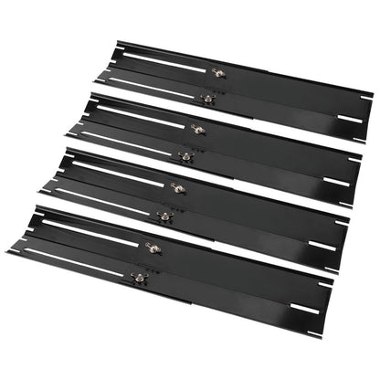 2/4 pares de placas de aquecimento ajustáveis para grelha, chapas de aquecimento para churrasqueira a gás, capa de queimador