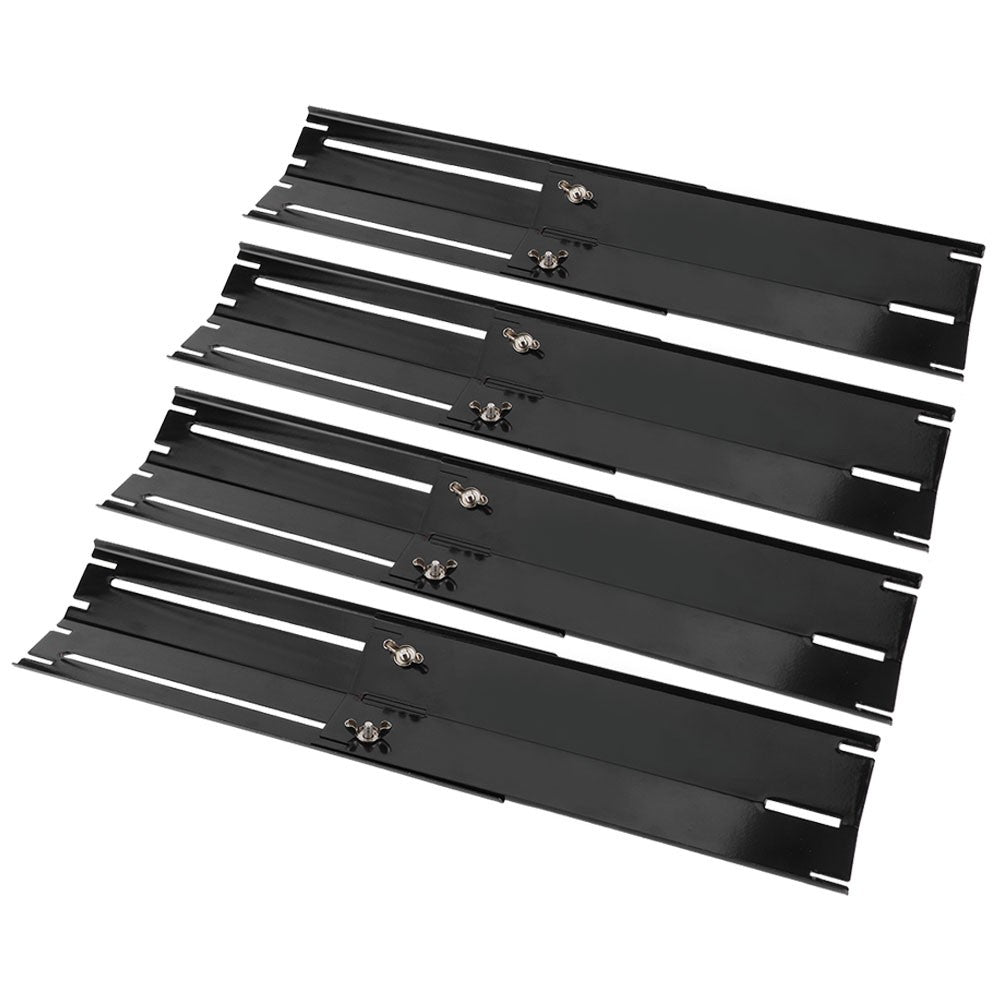 2/4 pares de placas de aquecimento ajustáveis para grelha, chapas de aquecimento para churrasqueira a gás, capa de queimador