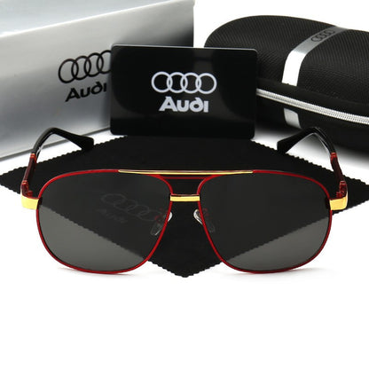 Óculos de Sol Audi Polarizados UV400 para Dirigir Masculino/Feminino Armação Quadrada Atacado Presente para Entusiastas de Automóveis