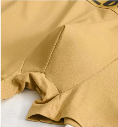 5PCS Boxer Panties Men Letter Underwear Trunks Sexy Underpant Comfortable Breathable Soft Cotton Panties Boxer Shorts Plus Size