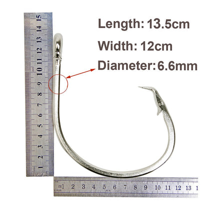 Anzol Easy Catch tamanho 28/0 de Aço Inox para Pesca Grande Forte Grosso Peixe Grande Atum